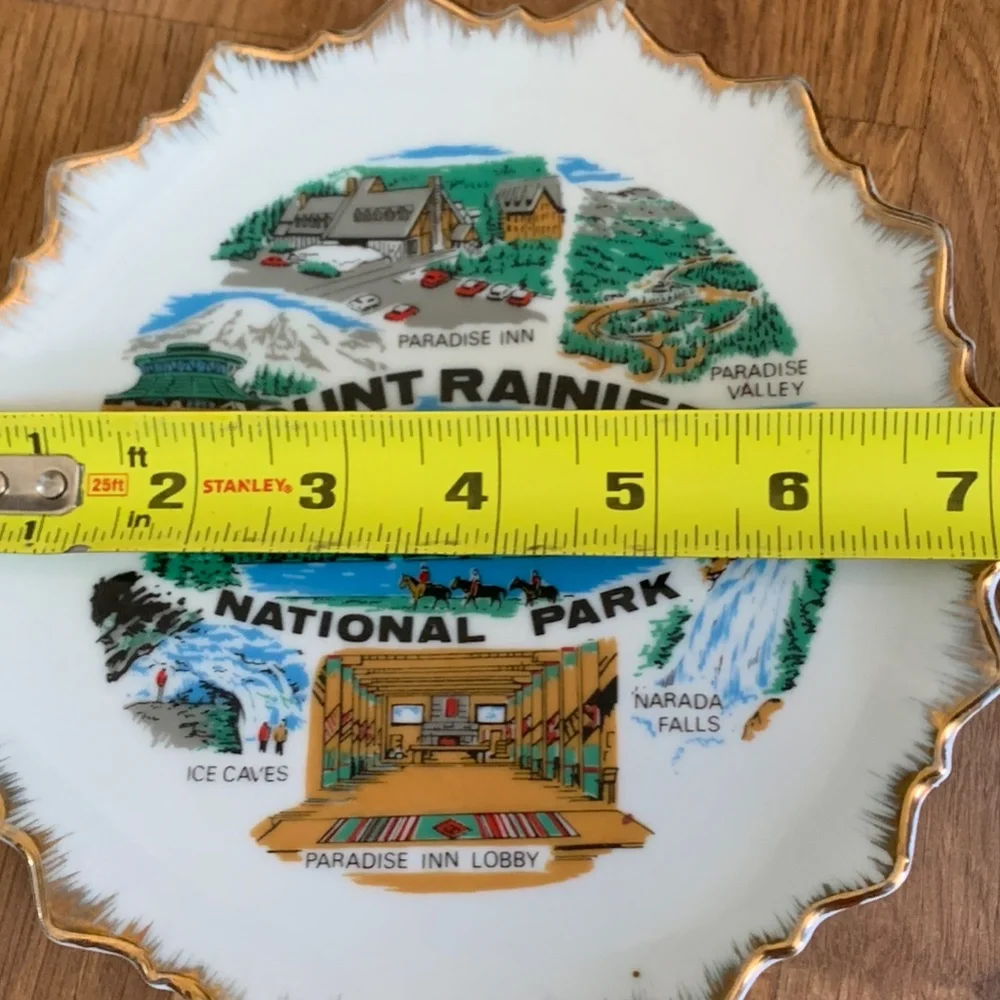 Vintage Mount Rainier Plate